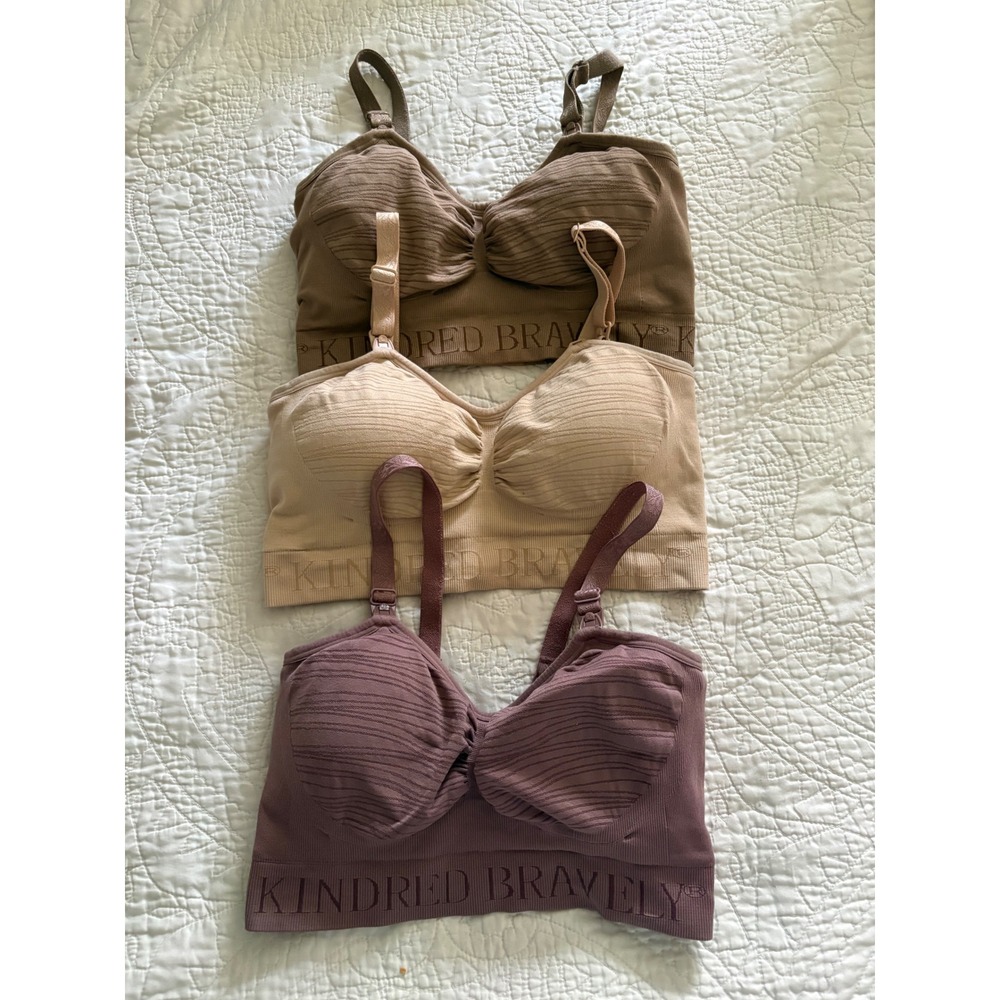 Kindred Bravely Sublime Hands-Free Pumping Nursing Bra Bundle of 3 Small Petite